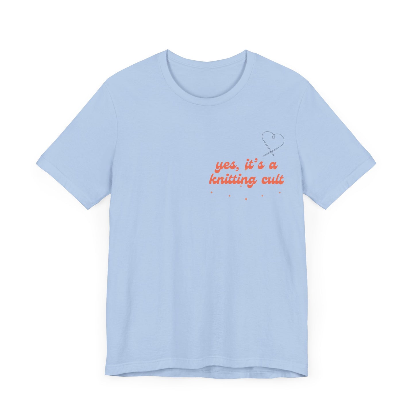 Yes It's a Knitting Cult Unisex Jersey Short Sleeve Tee