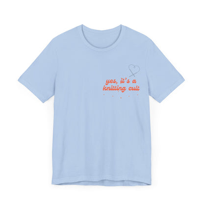 Yes It's a Knitting Cult Unisex Jersey Short Sleeve Tee