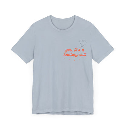 Yes It's a Knitting Cult Unisex Jersey Short Sleeve Tee
