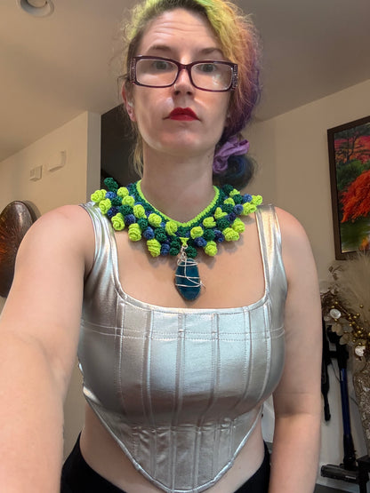Love bomb collar: Big Blue Stone