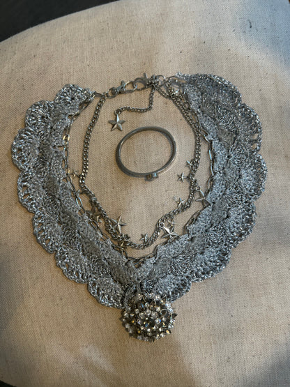 I Was Born a Soldier Metallic Collar: the Marishiten Collar and Cuff