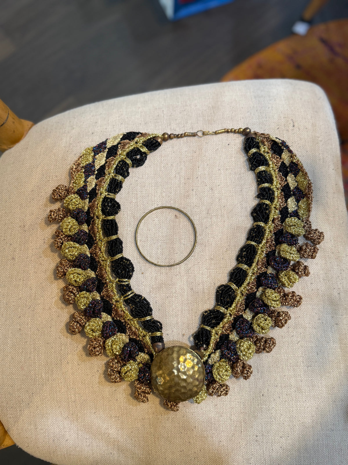 I Was Born a Soldier Metallic Collar: The Valkyries with Cuff (Plus size friendly)