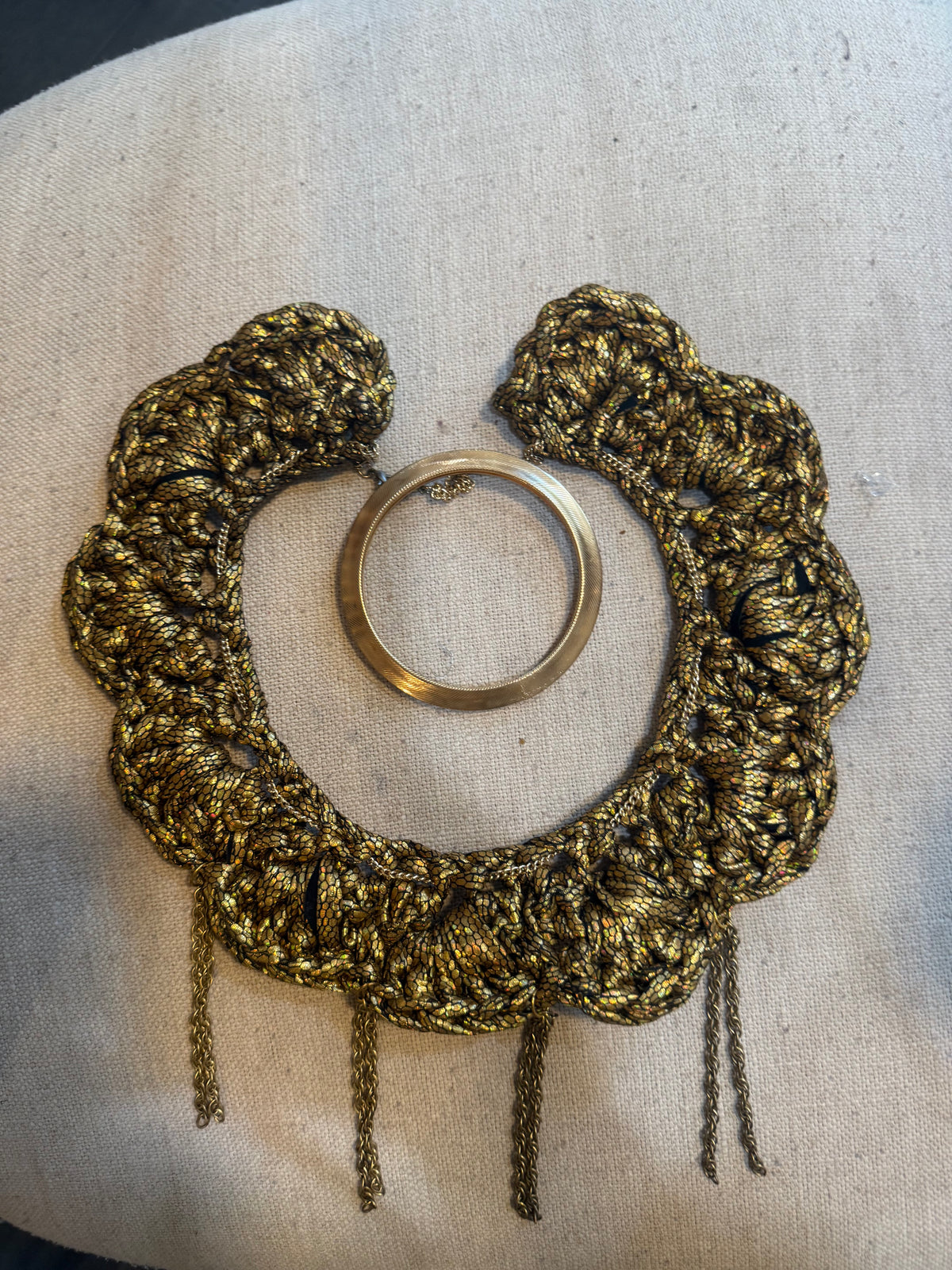 I Was Born a Soldier Metallic Collar: the Pele with Cuff