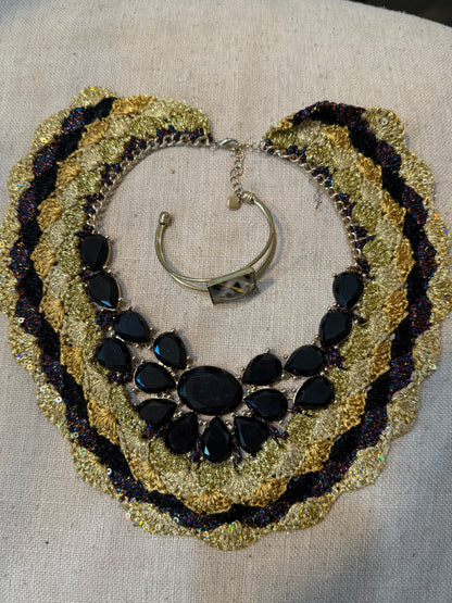 I Was Born a Soldier Metallic Collar: the Kali with cuff