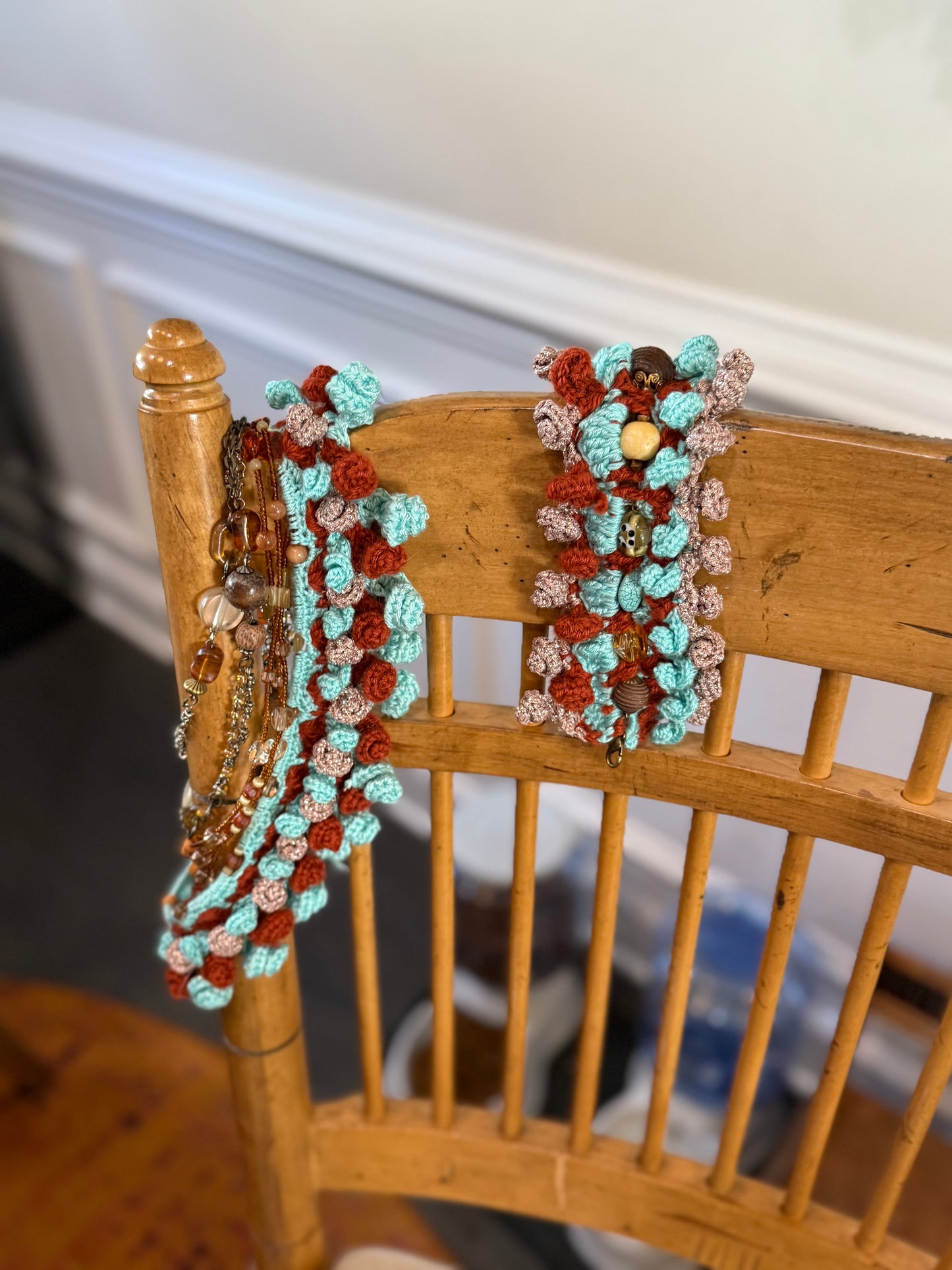 Lovebomb collar, Exit Cost Cuff and Earrings: a Turquoise worldview