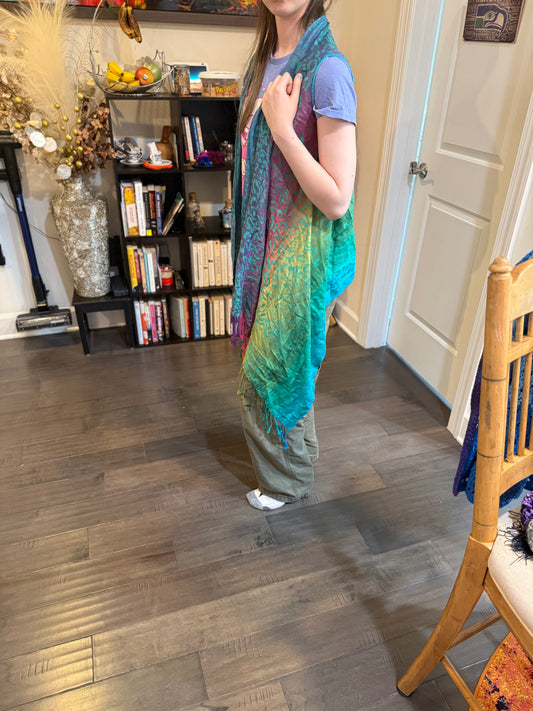 A child’s Patterned Scarfigan