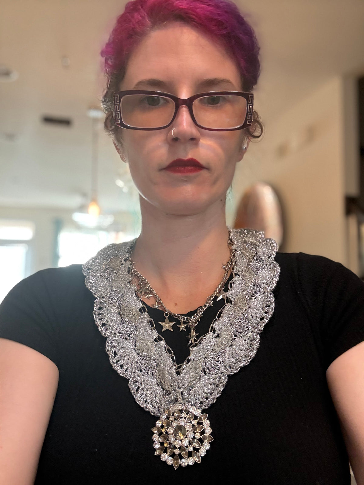 I Was Born a Soldier Metallic Collar: the Marishiten Collar and Cuff