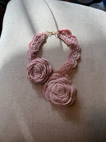 Love bomb collar: dusty rose and interchangeable headpiece