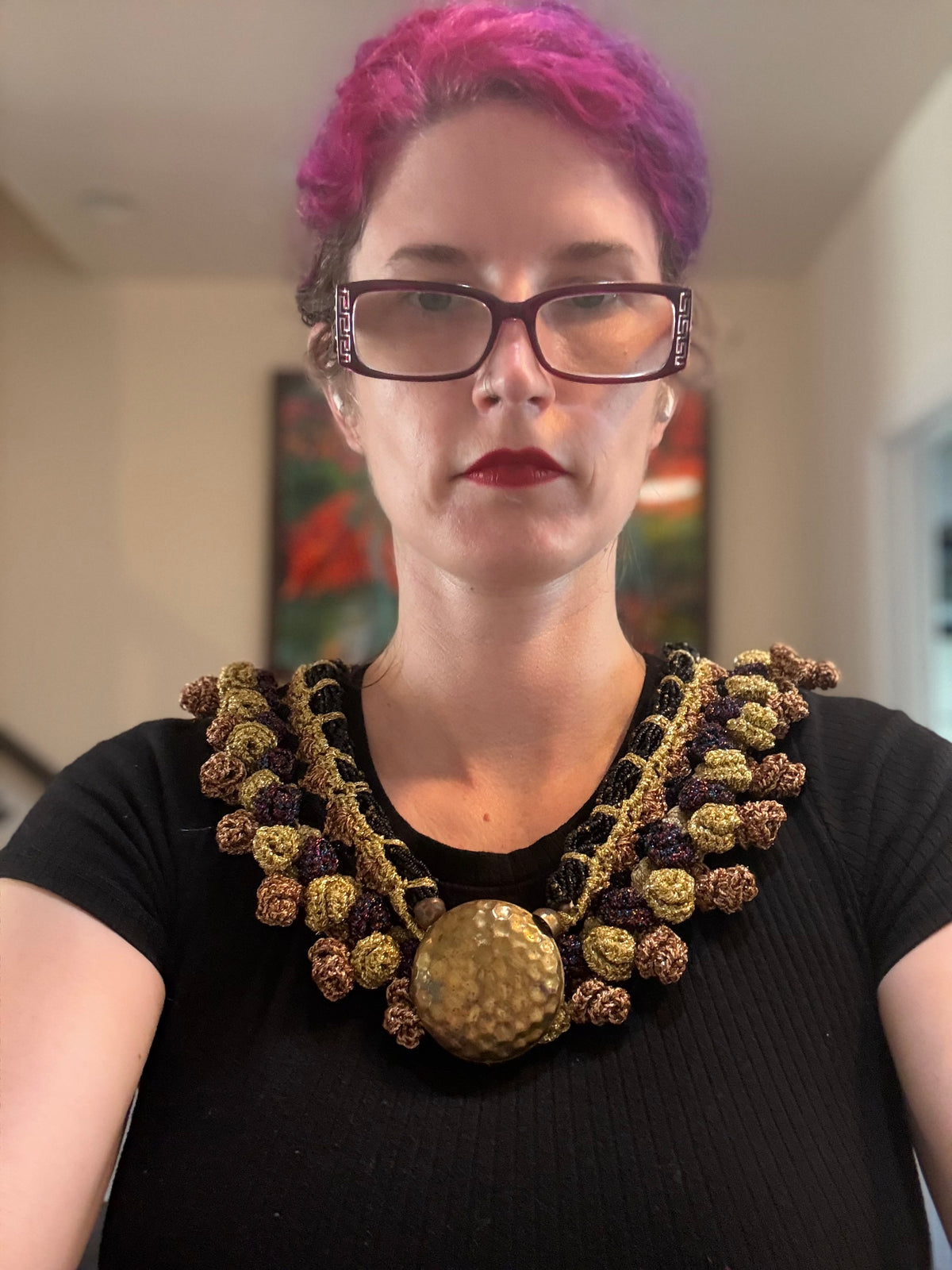 I Was Born a Soldier Metallic Collar: The Valkyries with Cuff (Plus size friendly)