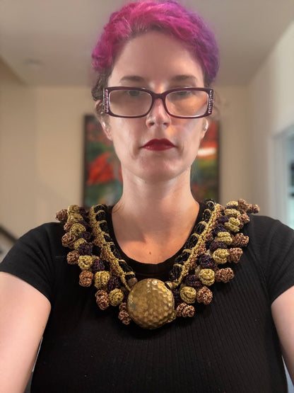 I Was Born a Soldier Metallic Collar: The Valkyries with Cuff (Plus size friendly)