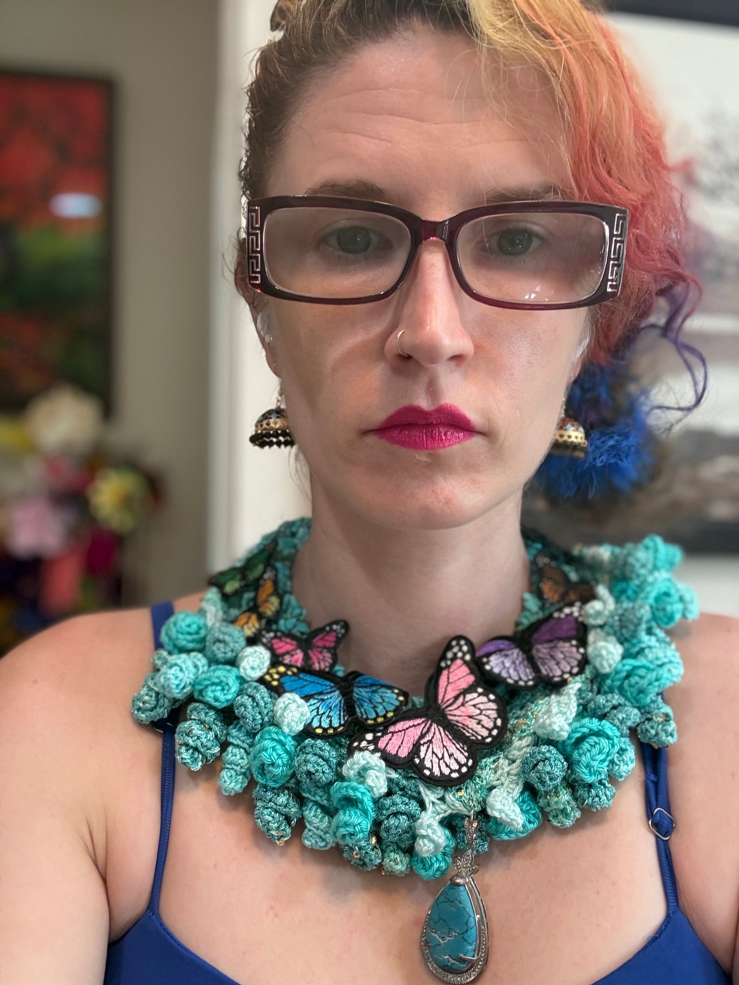 Love bomb collar & headband: Bread and Butterflies