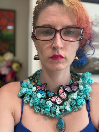 Love bomb collar & headband: Bread and Butterflies