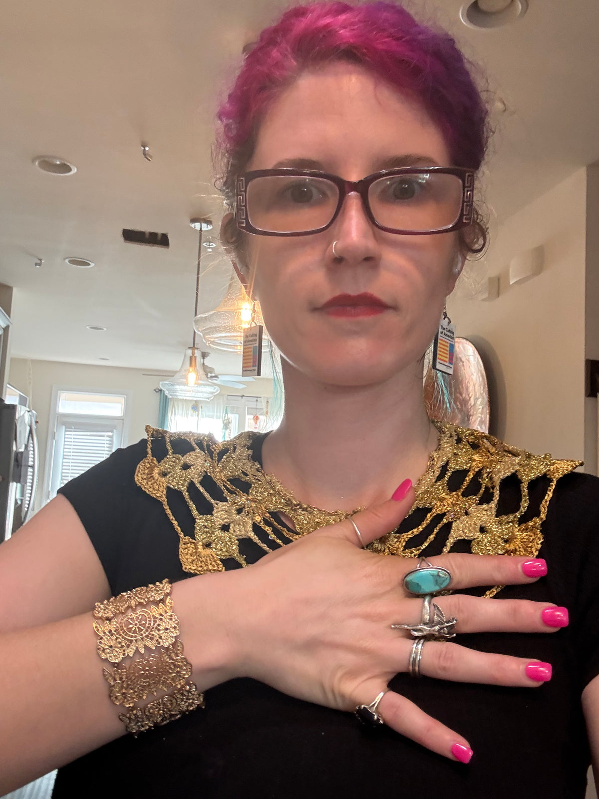 I Was Born a Soldier Metallic Collar: the Banshee with cuff