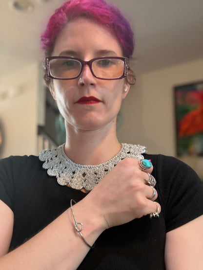 I Was Born a Soldier Metallic Collar: the Lorelei Collar and Cuff