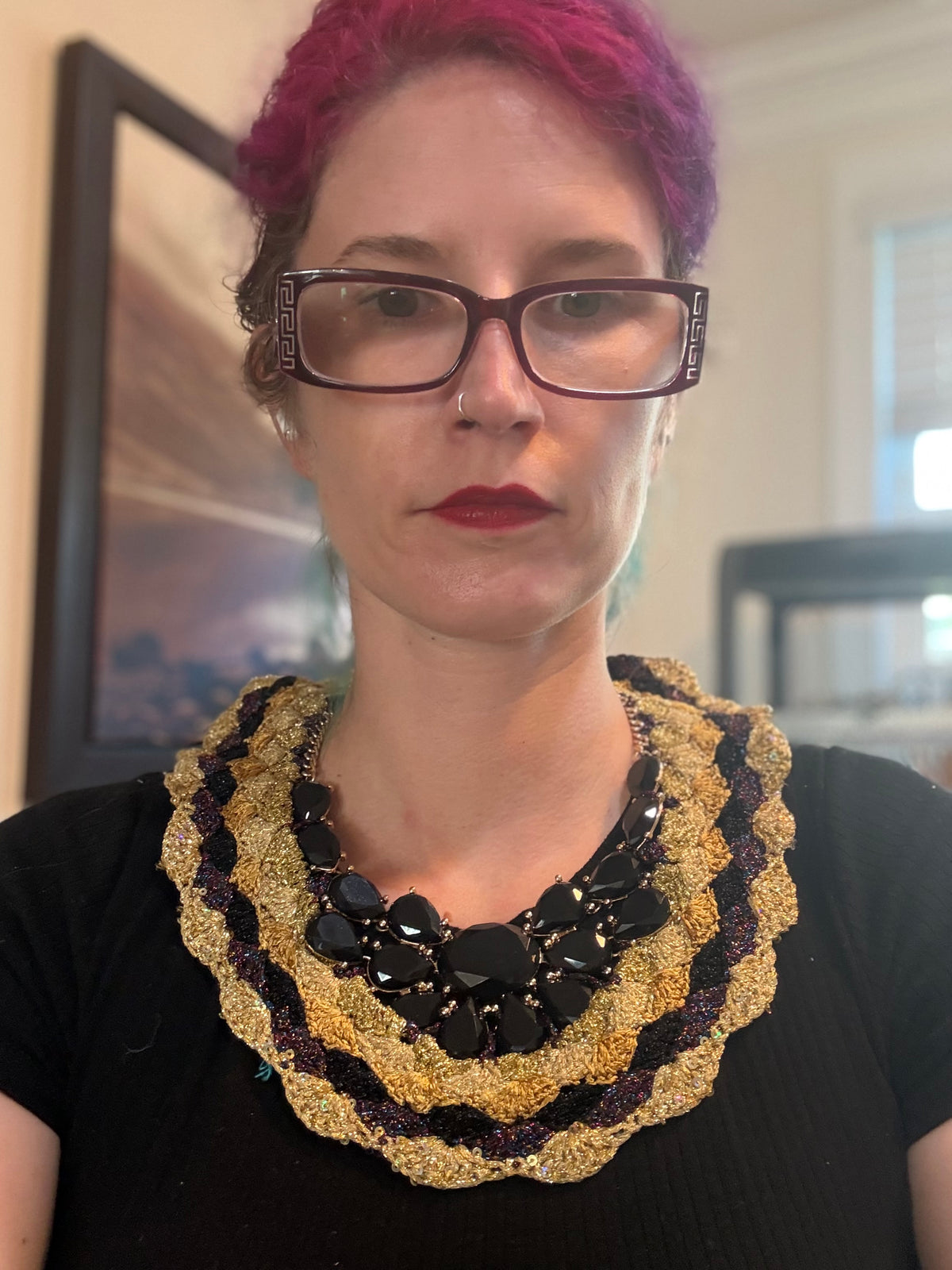 I Was Born a Soldier Metallic Collar: the Kali with cuff