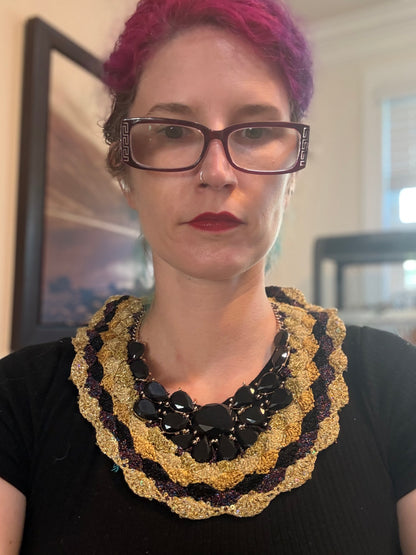 I Was Born a Soldier Metallic Collar: the Kali with cuff