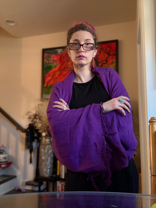 Sassy Sleeves— deep purple