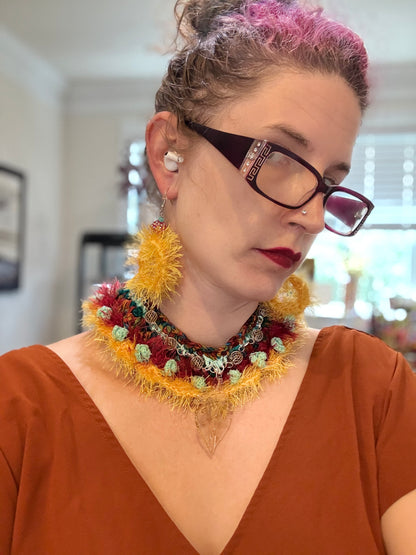 Circular logic earrings