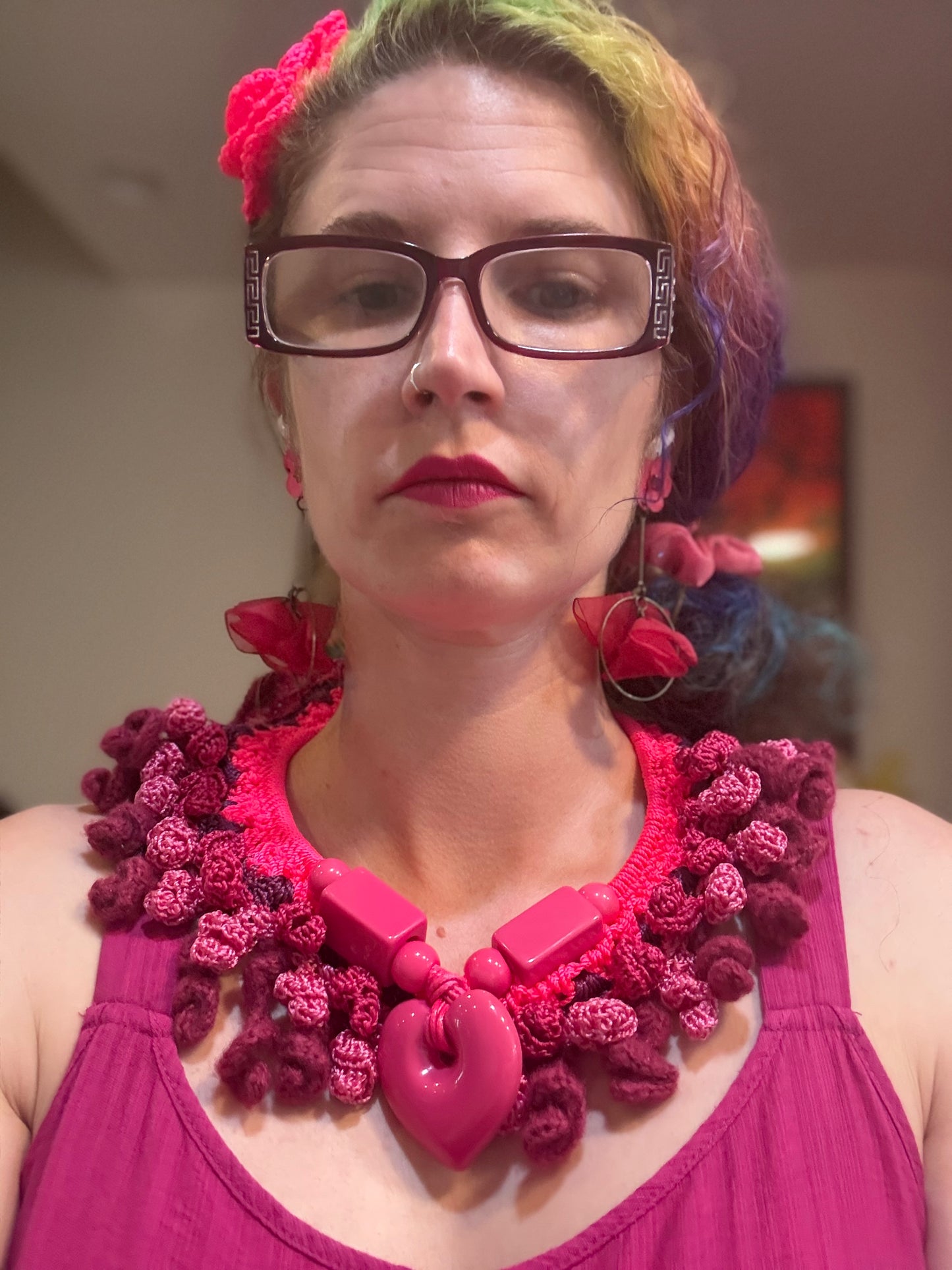 Love bomb collar: neon love