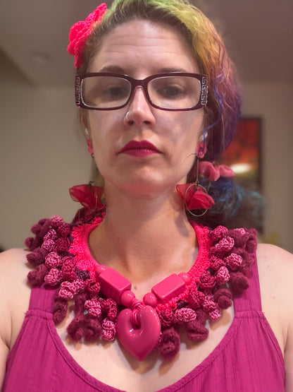 Love bomb collar: neon love