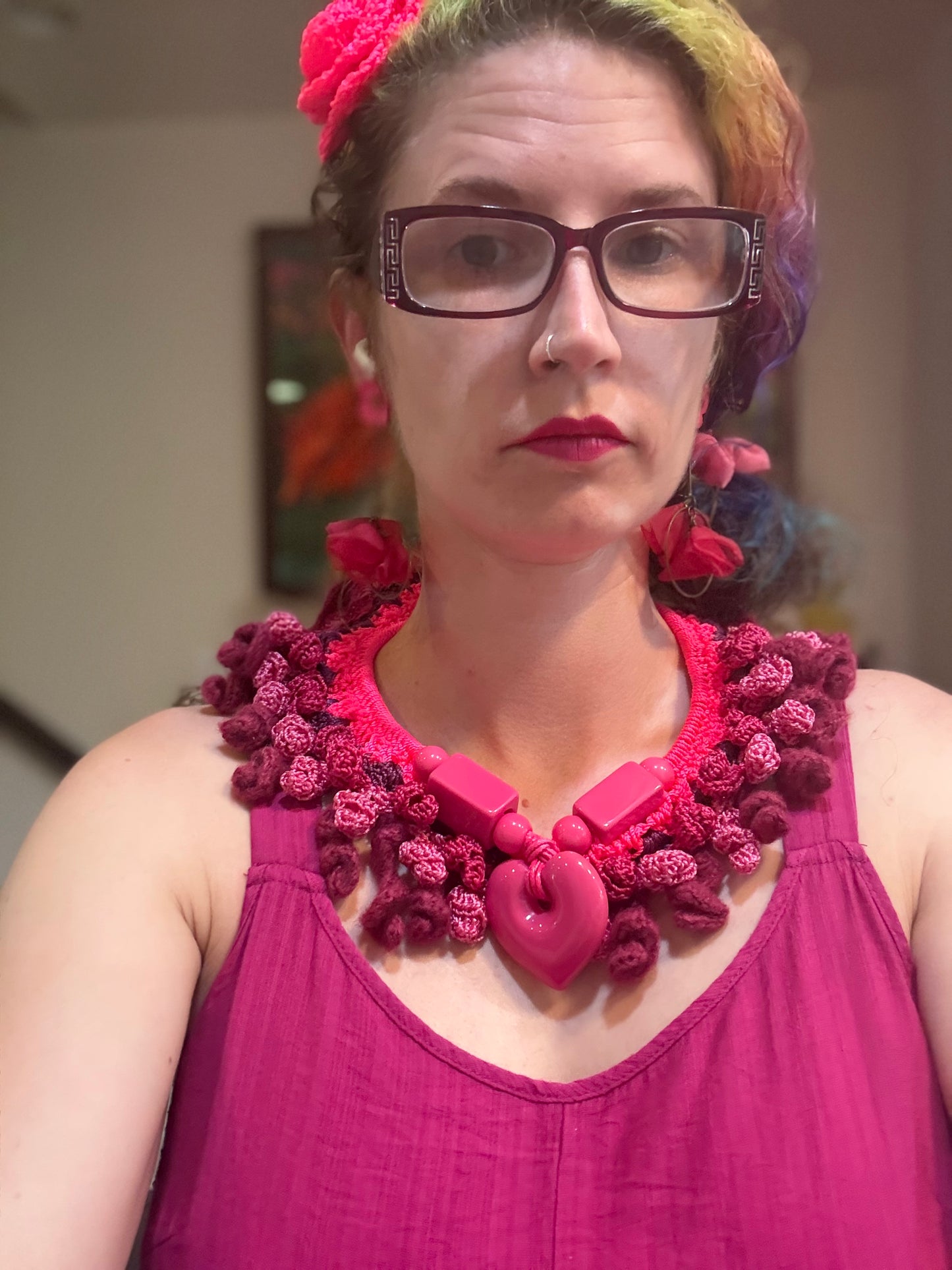 Love bomb collar: neon love