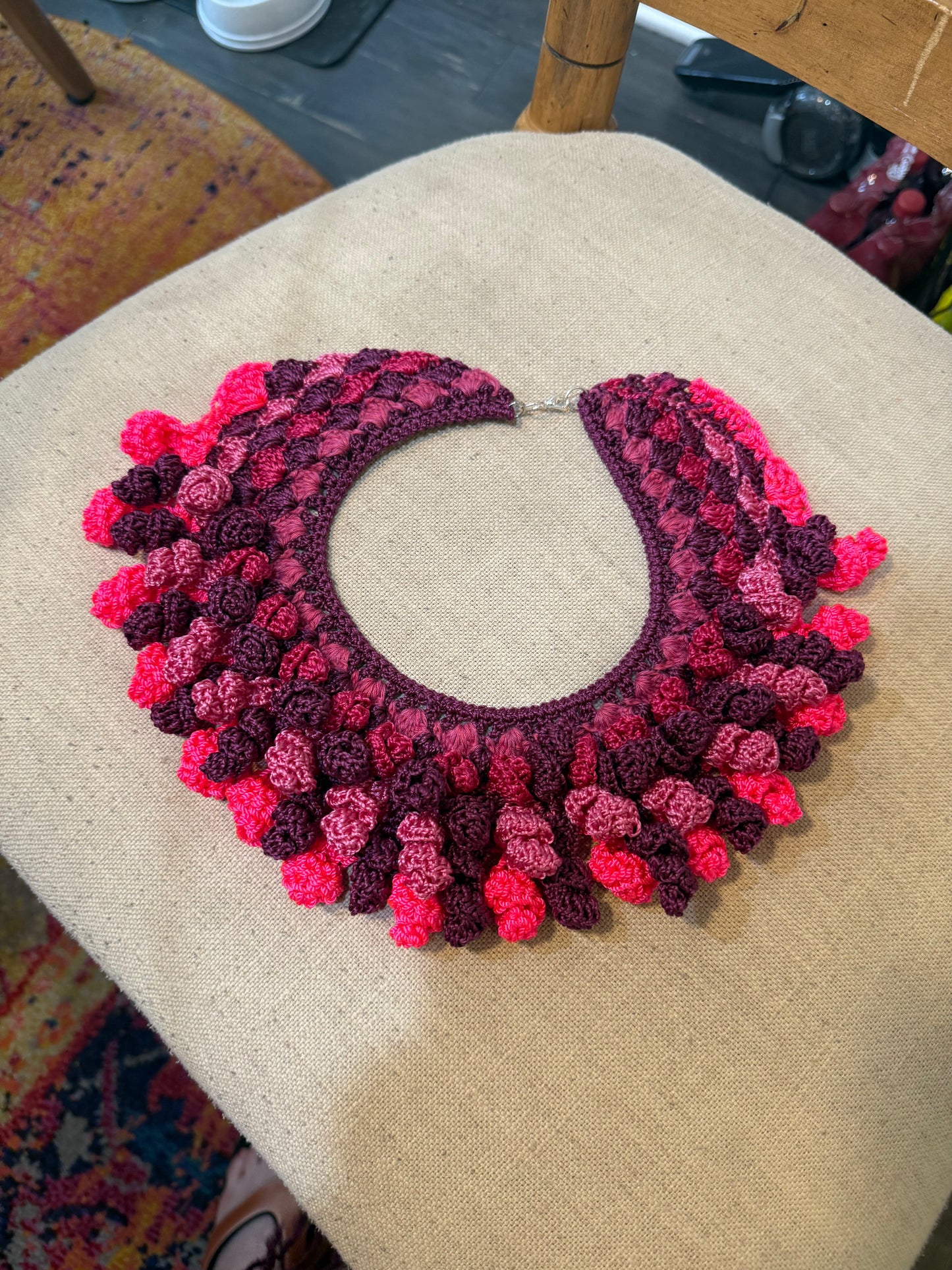 Love bomb collar: neon sunset