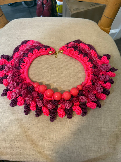 Love bomb collar: neon and purples