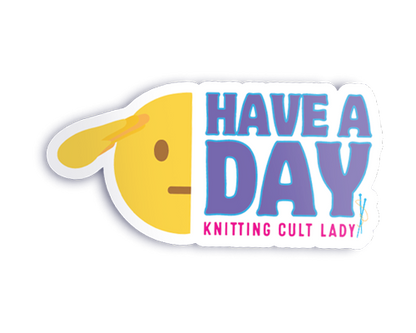 Knitting Cult Lady Vinyl Sticker Packs