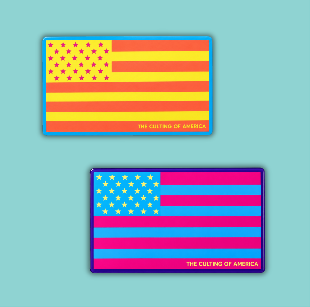 The Culting of America Vinyl Flag Sticker