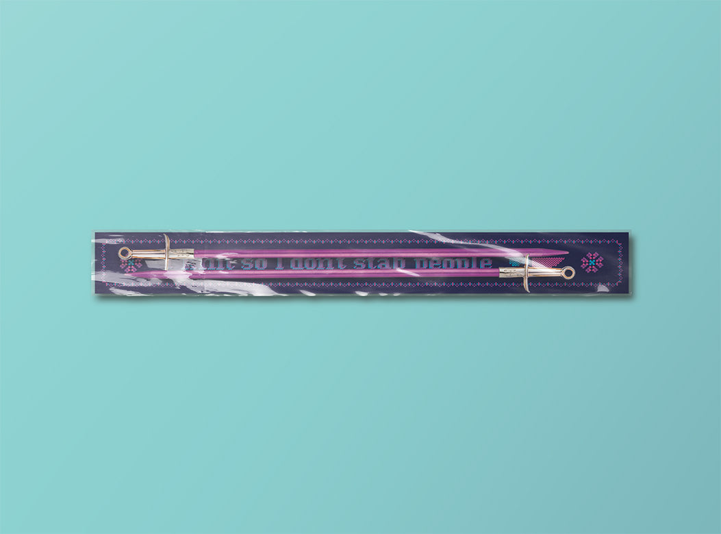 Limited Edition 5mm Sword Knitting Needles